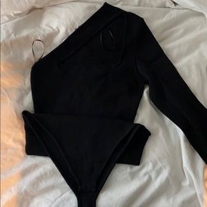 Zara one shoulder cut out bodysuit